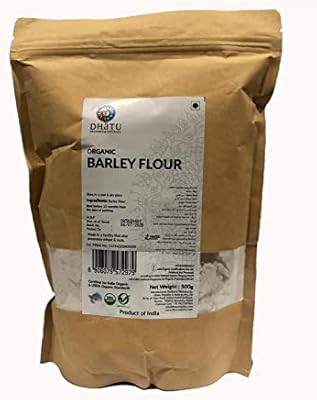 Farine d'orge biologique 500 g, sans ogm, crue, végétalienne, idéale pour la pâtisserie