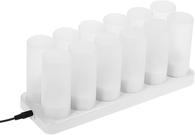 Bougies led clignotantes rechargeables sans flamme siyu avec tasses givrées, base de chargement (lumière jaune, 220 v) - lot de 12. Avec plus de 300 000 références disponibles, DIAYTAR COTE D'IVOIRE se positionne comme la destination incontournable pour les acheteurs ivoiriens qui recherchent variété et qualité. Elle mise sur la satisfaction client comme base de son succès. Les produits vendus sont soigneusement sélectionnés pour garantir une qualité supérieure.