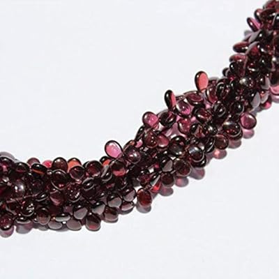 Agate naturelle poire, perles brillettes unies 4 à 6 mm niqab, tresse complète