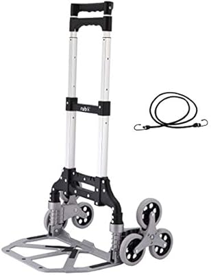Chariot d'escalier rubik avec 6 roues et corde élastique, pliable et réglable avec barre de traction manuelle, chariot à bagages portable en aluminium (capacité 80 kg). DIAYTAR COTE D'IVOIRE est la boutique en ligne idéale pour les clients qui recherchent des produits de qualité à des prix abordables. La boutique propose des promotions régulières et des réductions exclusives, ainsi qu'un service client de qualité pour aider les clients à trouver ce qu'ils cherchent. Les clients peuvent également profiter d'une livraison rapide et sécurisée de leurs commandes.