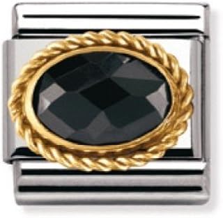Perle composable femme classique facette acier tchèque or 18 carats + pierre noire. La boutique en ligne DIAYTAR COTE D'IVOIRE s'attache à offrir une expérience de shopping personnalisée et agréable à ses utilisateurs. Elle combine une grande sélection de produits avec des services de support client dédiés, ce qui renforce la confiance de sa clientèle. Grâce à sa présence en ligne, elle est accessible à tout moment.