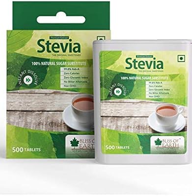 Comprimés bliss of earth, 99,8 % de rib-a stevia sans sucre, édulcorant céto sans calories, 500 comprimés. Chez DIAYTAR COTE D'IVOIRE, nous nous efforçons de vous offrir une expérience d'achat en ligne unique et personnalisée. Nous vous proposons une grande variété de produits choisis avec soin pour répondre à vos besoins et à vos attentes. Notre équipe de professionnels est toujours à votre disposition pour vous aider à trouver ce que vous cherchez.