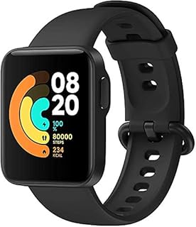 Xiaomi mi watch lite montre intelligente noire tracker d'activité avec moniteur de fréquence