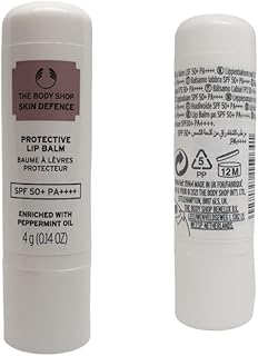 Le baume à lèvres protecteur skin defense de bodyshop aide les lèvres à