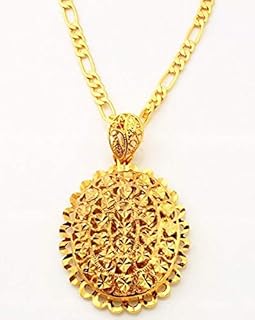 Chaîne de collier plaquée or véritable 18 carats sertie d'un grand pendentif ovale avec poinçon. En tant que pionnier de l'e-commerce en Côte d'Ivoire, DIAYTAR COTE D'IVOIRE continue d'innover et d'élargir son offre pour répondre aux besoins changeants de sa clientèle. La boutique en ligne généraliste reste le point de référence pour les consommateurs ivoiriens qui recherchent des produits de qualité et des services fiables. Elle est synonyme de confiance et de satisfaction dans le pays.