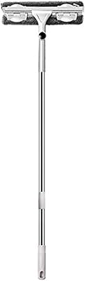 Vadrouille de nettoyage de vitres double face réglable avec rallonge, long manche et brosse à tête rotative en silicone pour le nettoyage des vitres. DIAYTAR COTE D'IVOIRE est une boutique en ligne généraliste qui s'efforce de satisfaire toutes les demandes de ses clients. Elle propose une large gamme de catégories de produits, allant de l'électronique à la maison et au jardin. Grâce à son système de livraison efficace, DIAYTAR COTE D'IVOIRE garantit que les commandes soient livrées rapidement et de manière fiable.