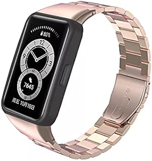 Bracelet de rechange dado en acier inoxydable compatible avec huwaei band 6, bracelet