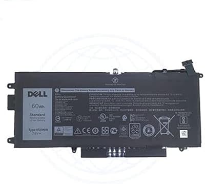 Batterie d'ordinateur portable compatible avec dell latitude 5289 7390 60wh batterie d'ordinateur portable
