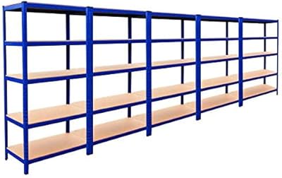 Étagères robustes t-rax 90 cm hangar de stockage pour serres garages et entrepôts
