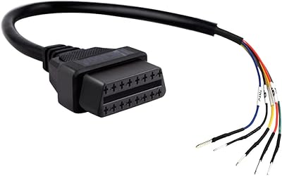 Ikkegol obd obdii obd2 connecteur femelle 16 broches k + can k line