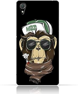 Coque en silicone tpu avec motif de singe amoureux pour sony xperia z2
