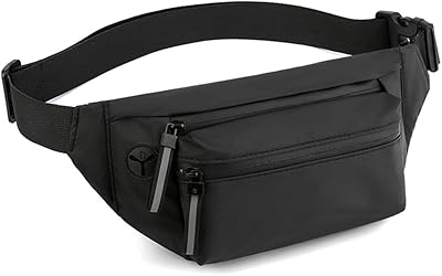 Sac banane pratique pour hommes avec trois poches et grande ceinture imperméable réglable