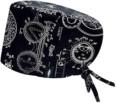 Casquette en coton avec design ophtalmologique chirurgical - cheveux longs - multicolore