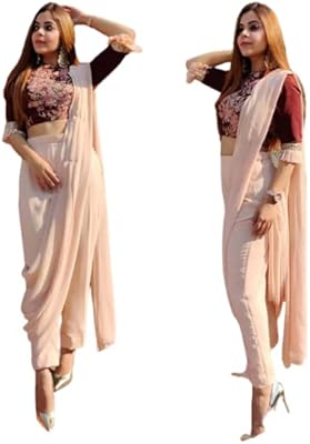 Treegoart fashion georgette partywear pour femme numérique uni georgette dhoti saree avec chemisier non cousu. DIAYTAR COTE D'IVOIRE est le partenaire idéal pour faire des achats en ligne en Côte d'Ivoire, avec une équipe dédiée à la satisfaction client. Elle propose une gamme exhaustive de produits pour tous les goûts et les besoins. La livraison rapide et fiable est assurée.