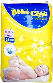 Couches baby chic, grandes, 8-13 kg, 26 unités.