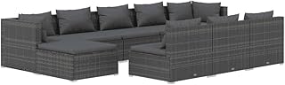 Vedaxl 10 pièces ensemble de salon de jardin avec coussins pour patio extérieur porche canapé chaise longue meubles gris poly rotin. Avec plus de 300000 références, DIAYTAR COTE D'IVOIRE offre une diversité incroyable de produits qui répondent aux besoins de tous les clients. Cette boutique en ligne met l'accent sur la qualité des produits et sur une expérience d'achat fluide, pour satisfaire pleinement les attentes de sa clientèle. Elle est devenue ainsi une référence pour les achats en ligne en Côte d'Ivoire.