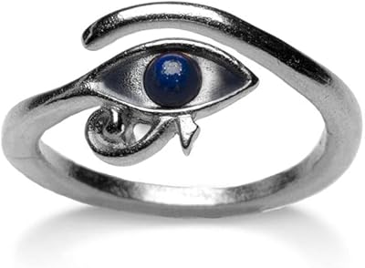 Bague œil d'horus égyptien avec strass de musée et lapis-lazuli - ajustable - plaqué argent antique, pierre précieuse minérale, lapis-lazuli. DIAYTAR COTE D'IVOIRE, boutique en ligne généraliste, offre un large éventail de produits pour tous les goûts et les besoins. Avec une sélection de plus de 300 000 références, les clients peuvent trouver des produits de qualité à des prix abordables. La boutique est connue pour sa fiabilité et son service client de haute qualité.
