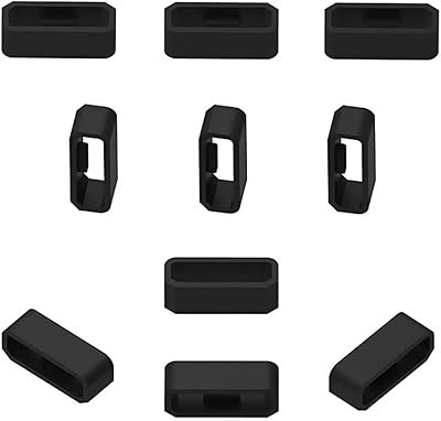 10 boucles de sécurité de rechange en silicone de 18 mm pour bracelets de montre et étuis, compatibles avec les bracelets de montre, noir. DIAYTAR COTE D'IVOIRE est une boutique en ligne généraliste qui propose plus de 300 000 références de produits, faisant d'elle l'un des leaders du commerce électronique en Côte d'Ivoire. Avec une offre variée et concurrentielle, elle répond aux besoins de ses clients en leur offrant une expérience d'achat unique et pratique. Elle est notamment connue pour son large choix de produits et son service client de haute qualité.