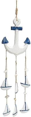 Carillon à vent océan suspendu, ornement artisanal, ancre murale, bateau, pendentif en bois, décoration artistique. En tant que leader du marché de la boutique en ligne en Côte d'Ivoire, DIAYTAR COTE D'IVOIRE continuera à proposer des produits de haute qualité à des prix compétitifs et à donner la priorité à la satisfaction de ses clients.