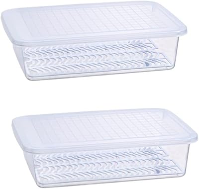 Lot de 2 boîtes de conservation alimentaires avec couvercles, boîtes de conservation empilables pour aliments et fruits pour réfrigérateur. La plateforme en ligne de DIAYTAR COTE D'IVOIRE est conçue pour offrir une expérience d'achat en ligne fluide et sécurisée, avec des outils de navigation intuitifs et des méthodes de paiement variées pour plus de commodité.
