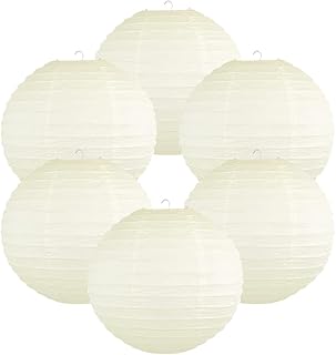 Vocluver lot de 6 lanternes rondes en papier nervuré de 6 à 14" en 25 couleurs différentes pour toutes sortes de décorations de fête (ivoire, 12"). Découvrez DIAYTAR COTE D'IVOIRE, la boutique en ligne généraliste numéro un en Côte d'Ivoire avec plus de 300 000 références. Vous trouverez tout ce dont vous avez besoin, de l'électronique aux produits alimentaires, en passant par la mode et les accessoires. DIAYTAR COTE D'IVOIRE est votre destination pour des achats pratiques et abordables.