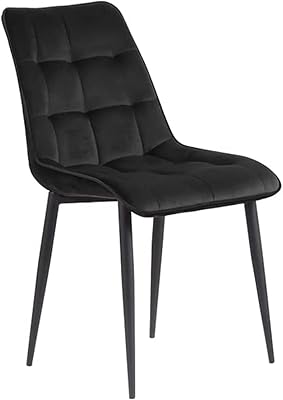 Chaises de salle à manger modernes en velours jd flanelle meubles