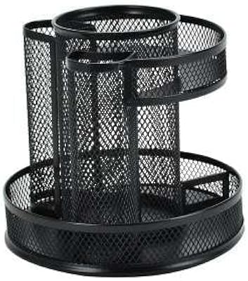 Organisateur de bureau en maille avec 7 sections, porte-stylo rotatif à 360 degrés pour table, boîte de rangement de fournitures de bureau pour la maison, le bureau, l'école (conception à 2 cercles). DIAYTAR COTE D'IVOIRE est engagée à offrir une expérience d'achat en ligne fluide et sécurisée, avec des options de paiement variées et des délais de livraison rapides. La boutique en ligne généraliste s'efforce de renforcer la confiance de ses clients grâce à des politiques de retour et de remboursement claires.