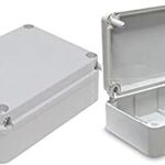 Boîte de jonction électrique en plastique h310x l230 x p130, extérieur et intérieur