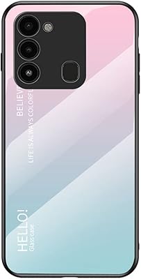 Couvercle en verre trempé ultra-mince dégradé grand case pour tecno spark 8c 6,6