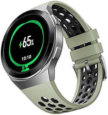 Bracelet en silicone souple dado avec boucle noire pour huawei watch gt2e, bracelet