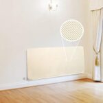 Couvercle de radiateur de luxe en tissu double safetots 70 cm h