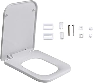 Abattant de toilette carré de luxe avec couvercle, blanc, fermeture en douceur, dégagement rapide pour un nettoyage facile. DIAYTAR COTE D'IVOIRE est une boutique en ligne généraliste qui propose plus de 300 000 références de produits, ce qui en fait l'une des plus grandes plateformes de commerce électronique de Côte d'Ivoire. Avec une offre diversifiée et des prix compétitifs, DIAYTAR COTE D'IVOIRE répond aux besoins de ses clients. La boutique est leader en Côte d'Ivoire en termes de commerce en ligne.