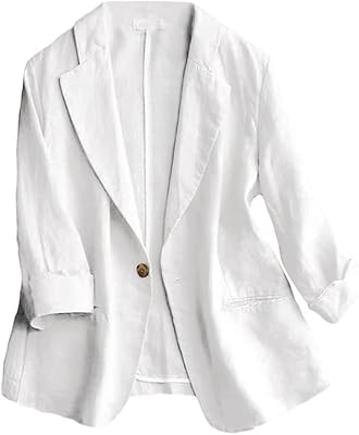 Blazer en coton et lin pour femme, blazer décontracté d'été léger à manches 3/4. En tant que boutique en ligne généraliste, DIAYTAR COTE D'IVOIRE offre une sélection impressionnante de produits allant de l'électronique aux vêtements, en passant par les accessoires et les produits d'hygiène. Avec plus de 300 000 références, les clients peuvent trouver tout ce dont ils ont besoin en un seul endroit. La boutique est également réputée pour ses prix compétitifs et ses promotions régulières.