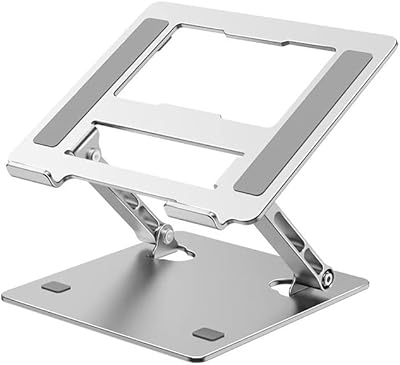 Support réglable pour ordinateur portable, support portable en aluminium pour bureau, support