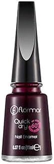 Vernis à ongles flormar à séchage rapide qd21 black star red, 11 ml