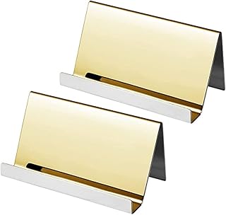 Porte-cartes professionnel en acier inoxydable, porte-cartes multifonctionnel en métal pour bureau d'affaires, support