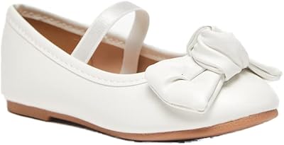 Ballerines pour filles bs138-0581 chaussure à enfiler bout rond avec sangle