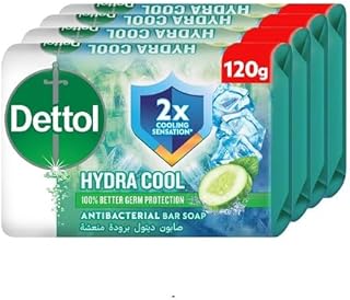Dettol hydra cool pain de savon antibactérien, parfum de concombre et de menthol glacé pour une protection efficace contre les germes et une hygiène personnelle, 120 g, paquet de 4. DIAYTAR COTE D'IVOIRE est une boutique en ligne qui propose plus de 300000 références de produits pour les clients en Côte d'Ivoire. La boutique en ligne est facile à utiliser et permet aux clients de faire des achats en ligne en toute confiance. Avec des prix compétitifs et des promotions régulières, les clients peuvent profiter d'une expérience de shopping en ligne agréable et satisfaisante.