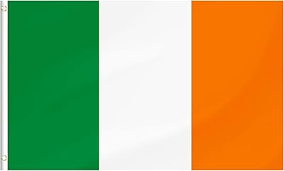 Drapeau de l'irlande, drapeaux nationaux de l'irlande en polyester avec œillets en laiton