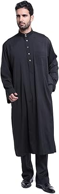 Générique eid musulman de mode homme man abaya robe musulmane abayas robe arabie saoudite kleding mannen kaftan oman pakistan vêtements islamiques (couleur : noir, taille : m). DIAYTAR COTE D'IVOIRE se positionne comme une destination de shopping en ligne incontournable en Côte d'Ivoire, avec une offre qui va des produits alimentaires aux accessoires de mode en passant par les produits électroniques. Cette boutique en ligne généraliste profite d'une notoriété solide grâce à sa capacité à proposer une large palette de produits à ses clients. Elle vise à offrir une expérience d'achat pratique et agréable.