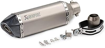 Silencieux d'échappement de moto amovible en acier inoxydable ledori, petit design hexagonal