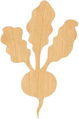 5\" bois de betterave découpé au laser en forme de mlet - découpe