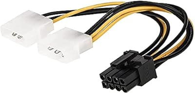 Câble adaptateur d'alimentation pci express d-curve® double 4 broches mâle vers 8 broches mâle pour carte vidéo pci-e atx psu - 2 adaptateurs molex vers pci express 7 pouces (1 paquet). Avec plus de 300 000 références, DIAYTAR COTE D'IVOIRE est la destination idéale pour tous vos besoins en produits en ligne. La boutique propose une large gamme de catégories, allant de l'électronique à la mode, en passant par les produits pour la maison et le jardin. Les clients bénéficient de promotions régulières et de réductions sur les prix.