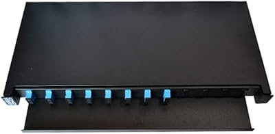 Panneau fibre optique inflink, noir, 8sc, duplex, 9/125, avec pigtail
