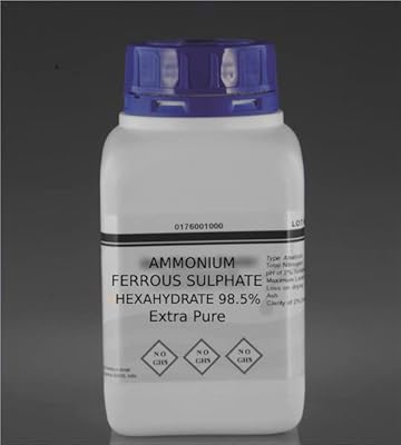 500 grammes de sulfate ferreux d'ammonium hexagonal 985% ultra pur (nh4). DIAYTAR COTE D'IVOIRE, boutique en ligne généraliste, est la référence en matière de commerce électronique en Côte d'Ivoire. La boutique propose des produits de qualité, des prix compétitifs et un service client de haute qualité. DIAYTAR COTE D'IVOIRE est la boutique en ligne la plus fiable et la plus sécurisée de Côte d'Ivoire.