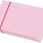 Jeu de 100 cartes de score fis lignées en couleur, 240 g/m2, 5"