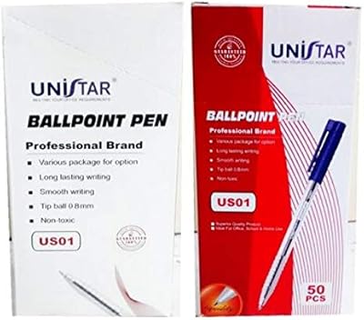 Stylo à bille bleu - unistar (pqt de 50)