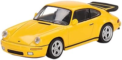 True scale miniatures 1/64 diecast model car 1987 ruf ctr jaune avec rayures