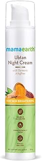 Crème de nuit mama earth ubtan glowing skin au curcuma et au safran
