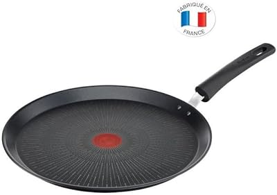 Poêle à crêpes tefal unlimited, taille 25 cm, résistante aux rayures, facile à